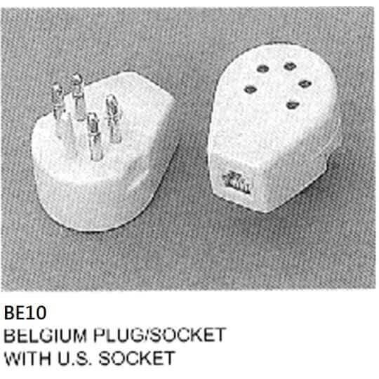 belgischer Stecker/Steckdose mit US-Steckdose