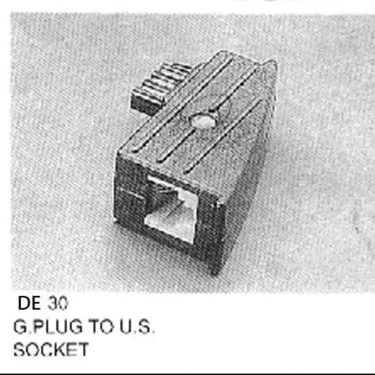 German Plug to US.Socket